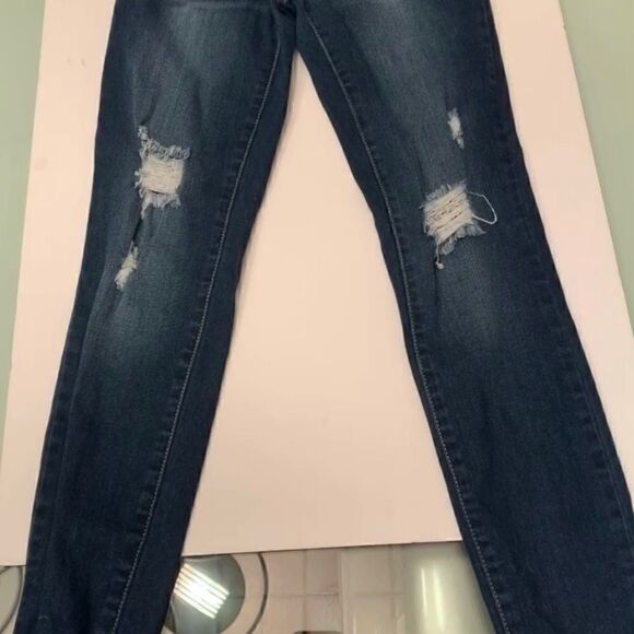 Genera jeans blue size 3 skinny destroyed - Picture 3 of 8